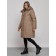 Coat insulated winter female, size 46, brown color