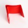 Women's wallet on the button, red color