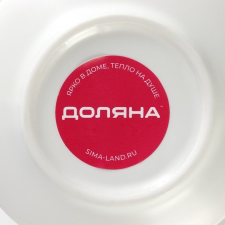 Tea couple ceramic "sheet", 2 objects: a mug with a spoon of 180 ml, a saucer d = 13.5 cm, white color-7