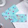 Money envelope "Universal" hearts, blue background, 16.5x8 cm