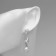 Earrings with pearls "abstraction" Boston, color silver