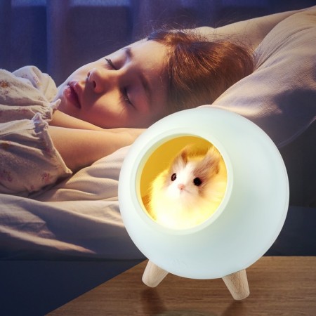 Children's nightlight-lamp NLED-468-1W-GR hamster Green-1