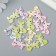 Buttons wood for creativity 2 punctures "cat" set of 15 pcs 1.6x2.6 cm mix