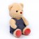 Soft toy "Mishutka in overalls", color mix