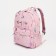 Young backpack from textiles on lightning, 3 pockets, pink color