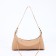 Baget bag with zipper, beige color