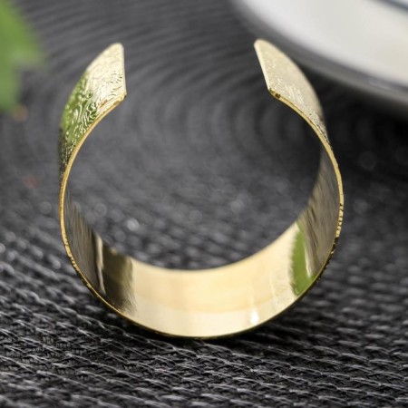 Morocco napkin ring, 4.8 × 3 cm, gold color-1