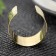 Morocco napkin ring, 4.8 × 3 cm, gold color