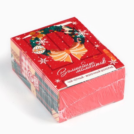 Set: tea + chocolate "Magic moments" in a box-opener-8