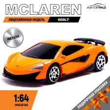 Metal machine McLaren 600lt, 1:64, Orange color