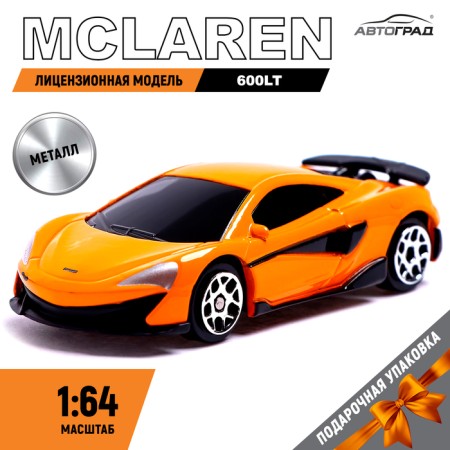 Metal machine McLaren 600lt, 1:64, Orange color