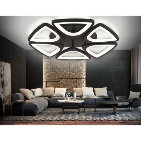 LED ceiling LED with Ambrella Light, Original, FA4495, 6xLED, 84 W, 6300LUM, 3000-6400K, Black Color Black-2