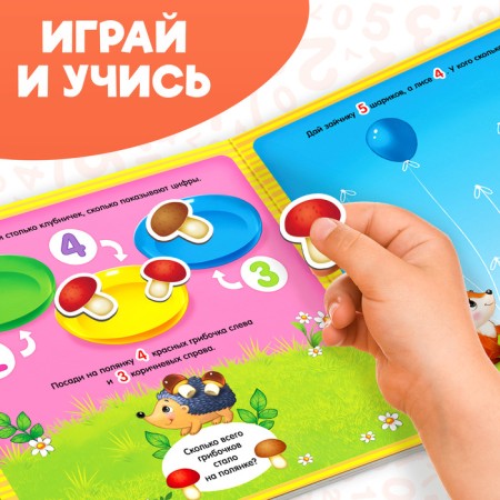 Magnetic book-toy "Figures", 8 p.-4