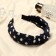 Hair cap "Coquet" 3 cm, blue peas