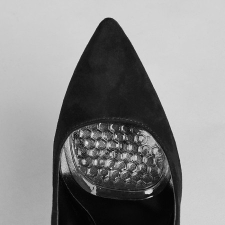 Half -slips for shoes, with a tread, silicone, 9 × 7 cm, pair, color transparent-2