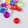Buttons plastic for creativity 2 punctures "circle of rhinestones" set 15 pcs mix d = 1.2 cm