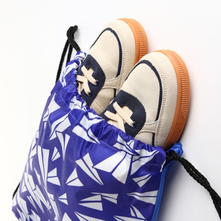 Bag for shoes on the lace, blue color-3