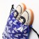 Bag for shoes on the lace, blue color