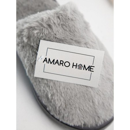 Slippers female closed nose, size 36-38, color gray color-6