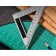 Triangular ruler deli DL303150 104520, stainless steel, 150 mm