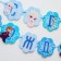 Garland on the tape "Happy Birthday", length 216 cm, cold heart