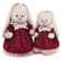 Soft toy "Bunny mi in a dress with a lace collar (large), 32 cm STM-650