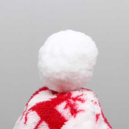 Kombinson "Deer" with a hood, size S (DS 25 cm, OG 35 cm, Osh 25 cm), red-11
