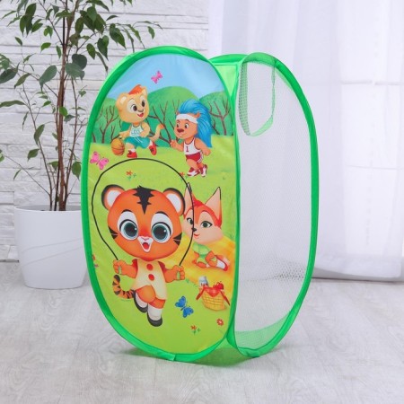 Basket for storing toys "Tigerok and Friends" 57x34x34 cm-3