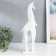 Souvenir Polystone "Three Zebra" White 6.5x10x40 cm