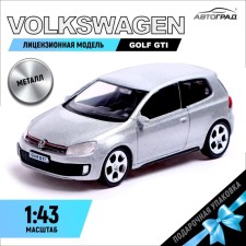 Metal machine Volkswagen Golf GTI, 1:43, Silver Color
