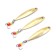 Vertical "Yaman" Return with a tee, size 37 mm, 3.7 g, brass color