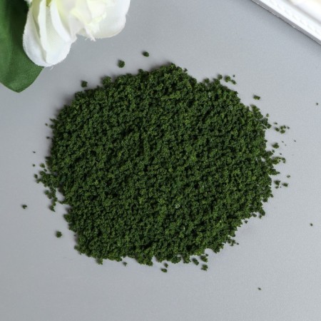 Decor for creating miniatures (trees, lawn) powder "dark green" set of 20 g