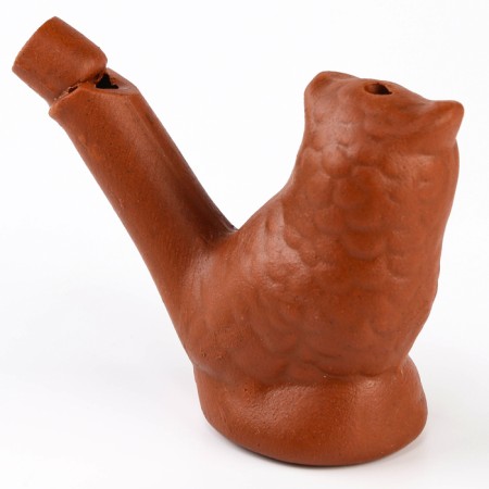Ceramic "owl" whistle for painting 2.9 × 7 × 5 cm-4