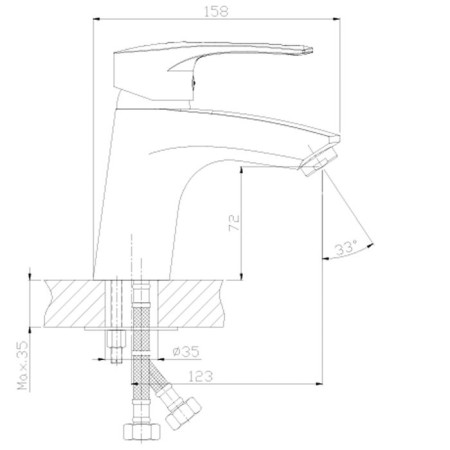 Rossinka T40-11 washbasin mixer-1