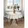 The tablecloth "Classic zigzags", round, Saten, d = 150 cm