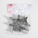 Ring for the cornice, with a clamp, d = 32/36 mm, 10 pcs, silver color
