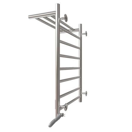 The electric heated towel -heated “Sanprise” Aurora P8, 500x800 mm, with a shelf, right, chrome-5
