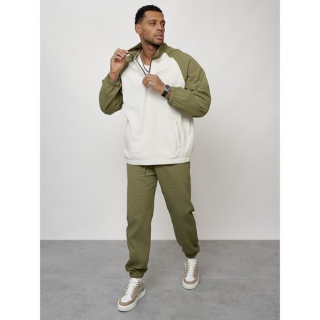 Male tracksuit, size 52, khaki color-10