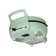 Electric grill Oursson EG0702/PM "Provence Meptya", 1650 W, anti -stick coating, peppermint color