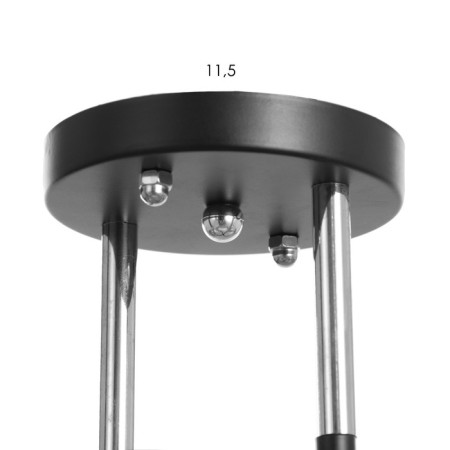ARISA chandelier 2he27 40W Black 45x26x27 cm Bayerlux-4