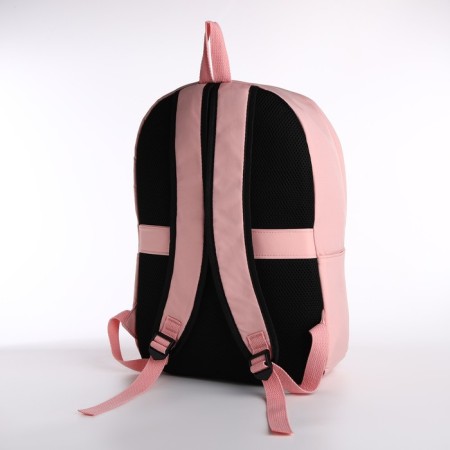 Youth backpack from lightning textiles, external pocket, handbag, pink color-1