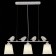 Suspended EVOLUCE lamp. Sle1155-503-03. Lavinia. 3x40 watts, E27, 70x14x26 cm, white color