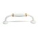 PC176BL LIGHT tundra handle, m/o 96 mm, white color with gold