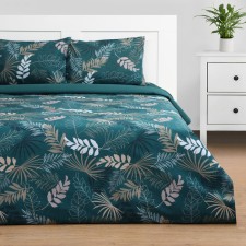 Bed linen Ethel 2pp Green Mood, 175x215cm, 200x220cm, 50x70cm-2 pcs, calico, 125 g/m2