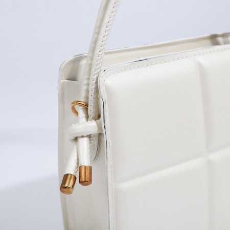 Bag Cross-Bodi with a zipper, white color-4