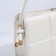 Bag Cross-Bodi with a zipper, white color