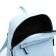 Women's backpack made of artificial leather with lightning, 2 pockets, blue color