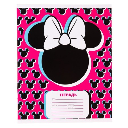 Notebook in a line of 24 sheets, 4 types of mix, cover coated cardboard, Minnie Mouse-4