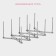 Kitchen holder for covers, pan, plates, stainless steel, 4 divisions