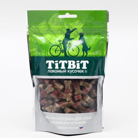 Titbit meat bones for dogs, with turkey and lamb, 145 g